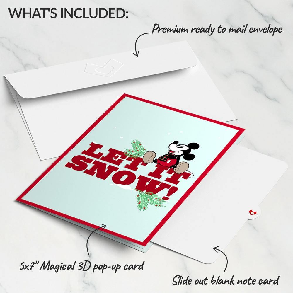 Disney's Mickey Mouse Let It Snow Pop-Up Card
