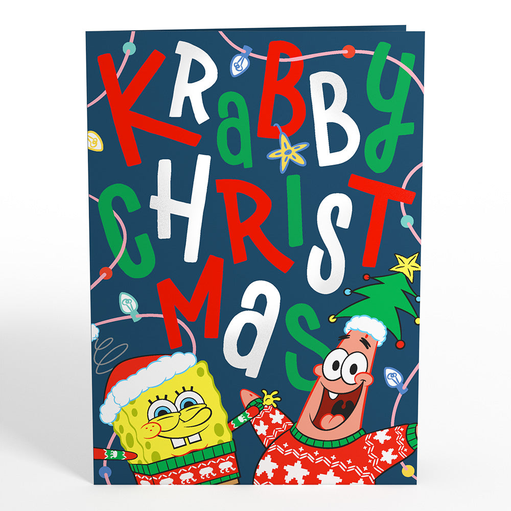 SpongeBob SquarePants Krabby Christmas Pop-Up Card