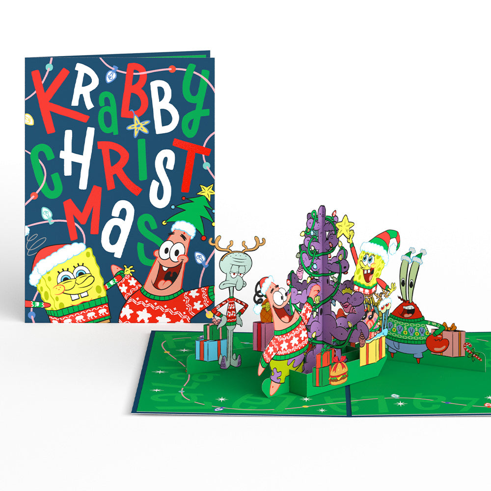 SpongeBob SquarePants Krabby Christmas Pop-Up Card