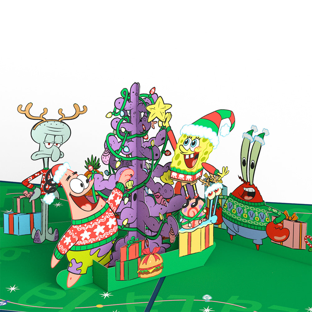 SpongeBob SquarePants Krabby Christmas Pop-Up Card