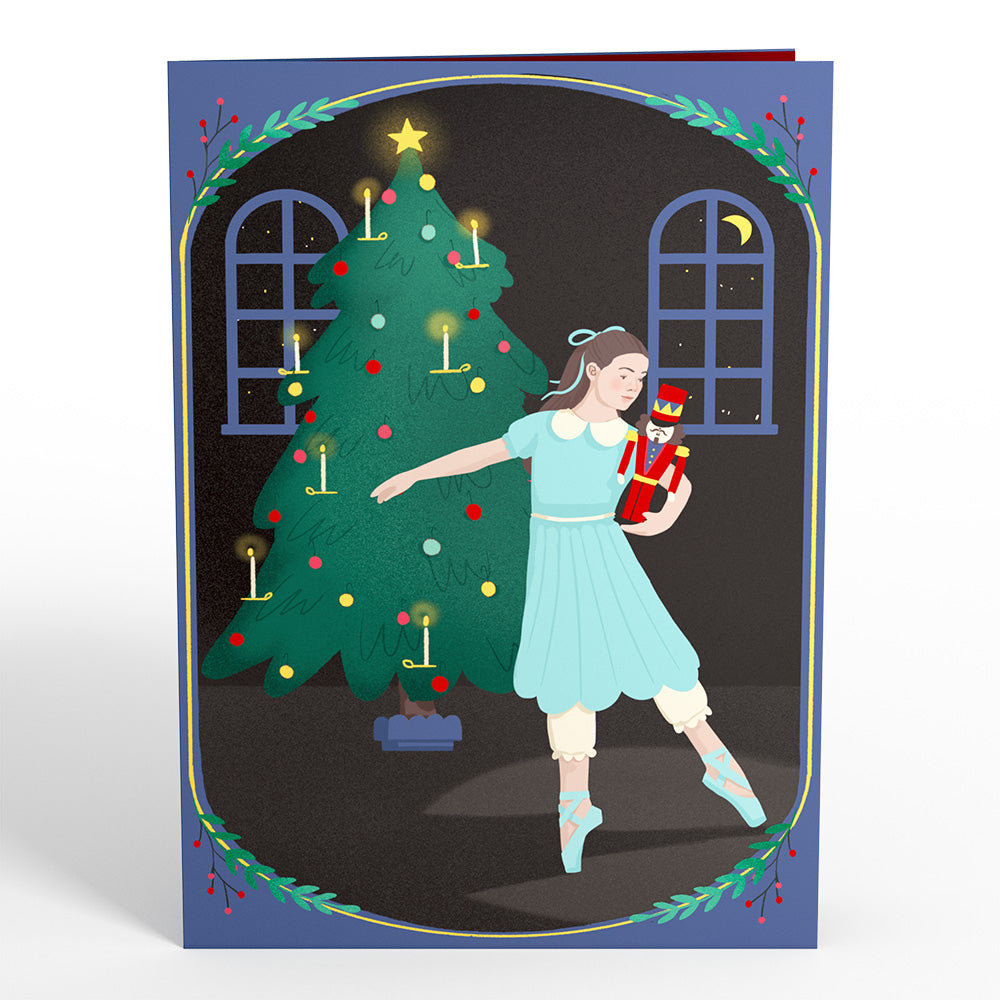 The Nutcracker Christmas Magic Music and Lights Pop-Up Card
