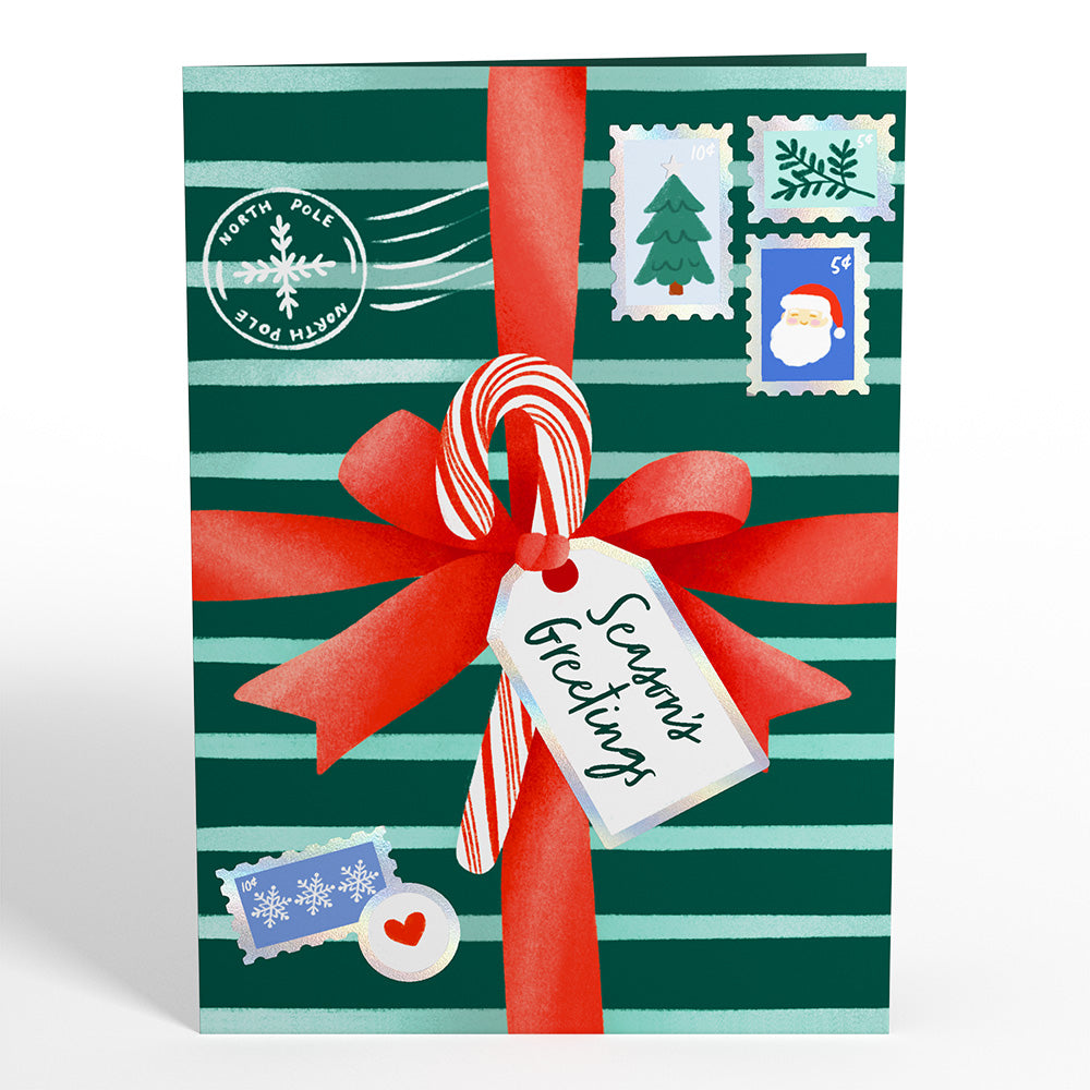 Season's Greetings Penguin Surprise Pop-Up Card