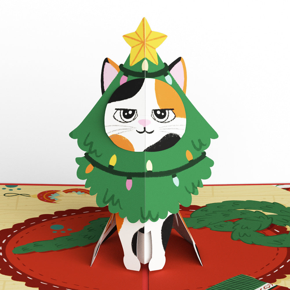 Meowy Cat-mess Christmas Pop-Up Card