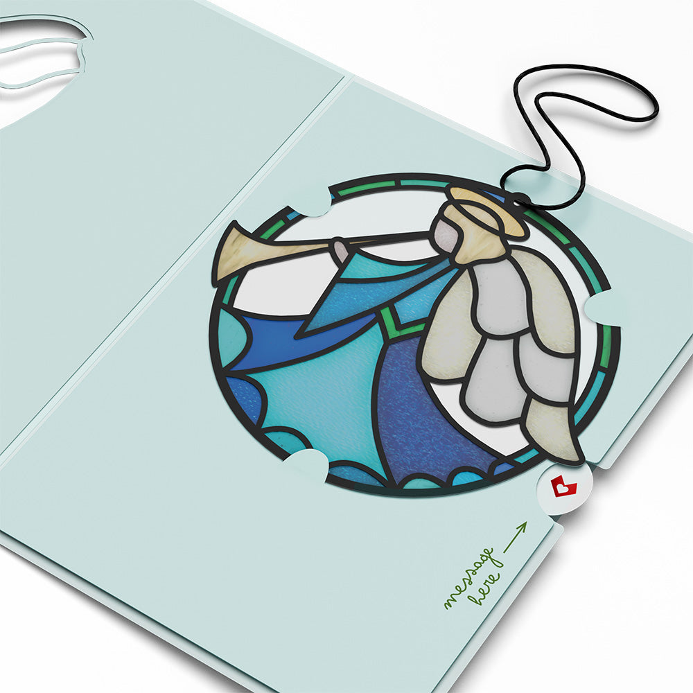 Angel Blessings to You Suncatcher Card