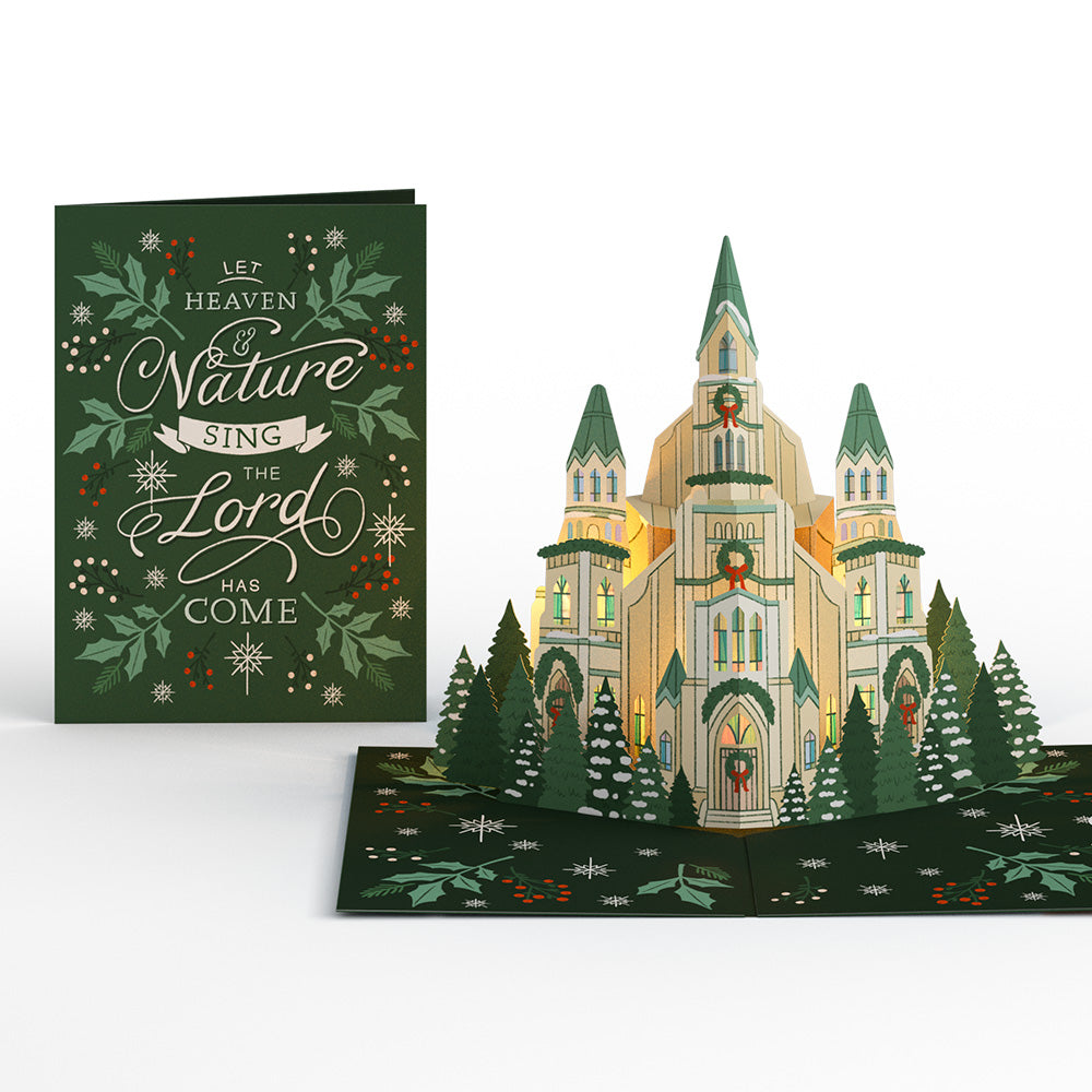 Let Heaven & Nature Sing Christmas Music and Lights Pop-Up Card