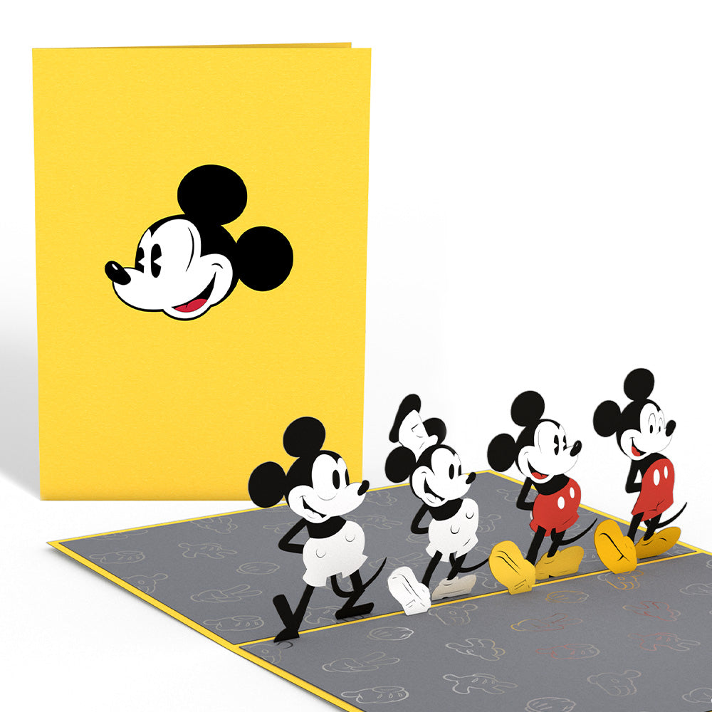 Disneys Mickey Mouse Through the Years Pop-Up Card Disneys Mickey Mouse Through the Years Pop-Up Card