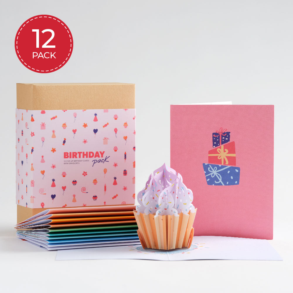 Box of birthday cards sale