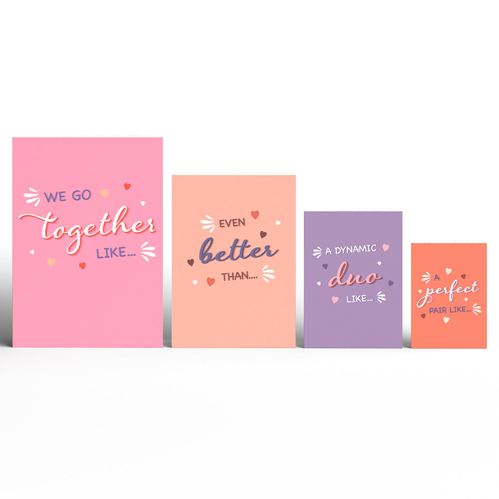 We Go Together Like... Valentine's Day 4-in-1 Nesting Card