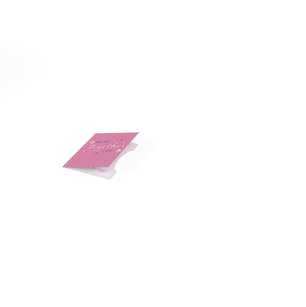 We Go Together Like... Valentine's Day 4-in-1 Nesting Card