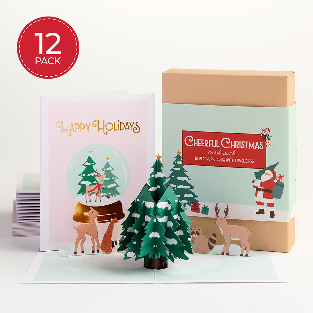 Cheerful Christmas Box Set (Assorted 12-pack): Paperpop® Card