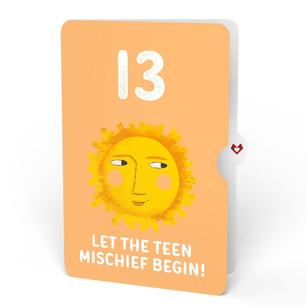Another Trip Around the Sun 13th Birthday Light-Up Pop-Up Card and Sentiment Set