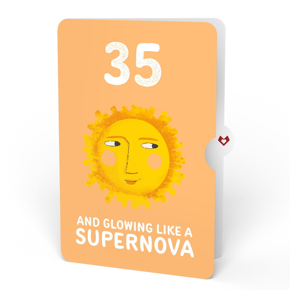 Another Trip Around the Sun 35th Birthday Light-Up Pop-Up Card and Sentiment Set