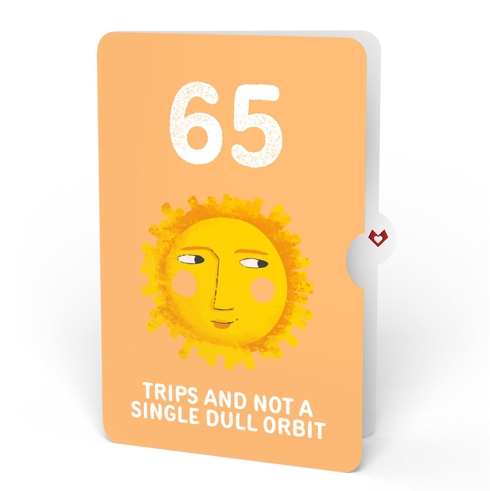 Another Trip Around the Sun 65th Birthday Light-Up Pop-Up Card and Sentiment Set