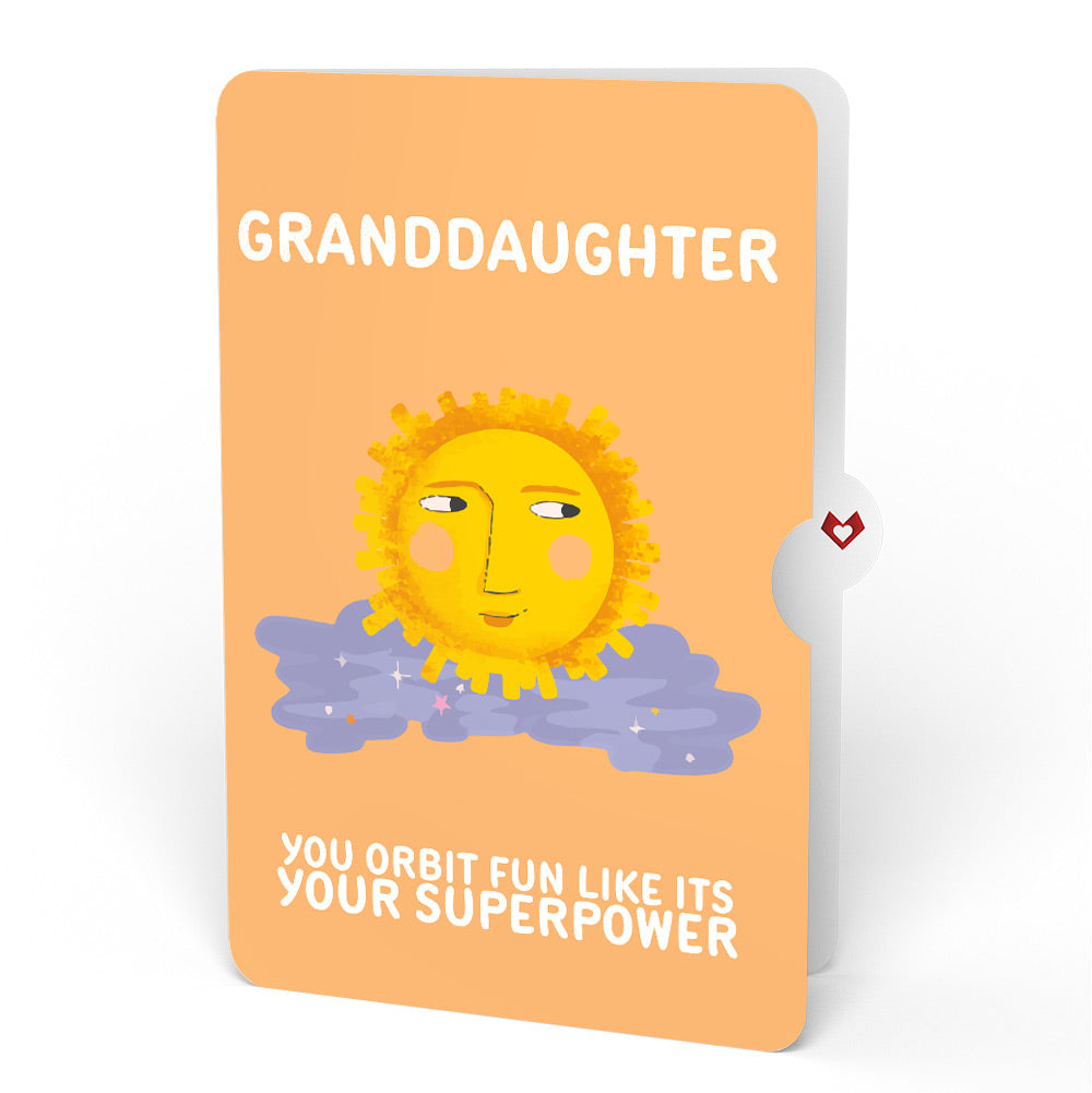 Another Trip Around the Sun Birthday Light-Up Pop-Up Card and Sentiment Set for Granddaughter