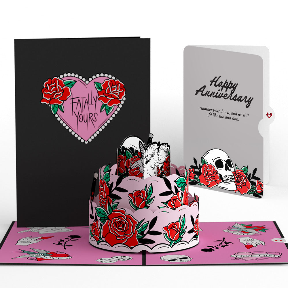 Fatally Yours Anniversary Pop-Up Card and Sentiment Set