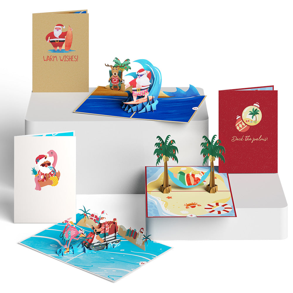 Warm Wishes Santa 3-Pack