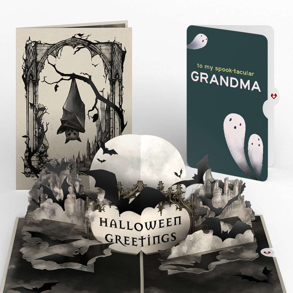 Halloween Greetings Pop-Up Card and Sentiment Set for Grandma