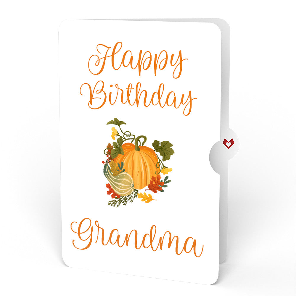 Fall is in the Air Birthday Pop-Up Card and Sentiment Set for Grandma