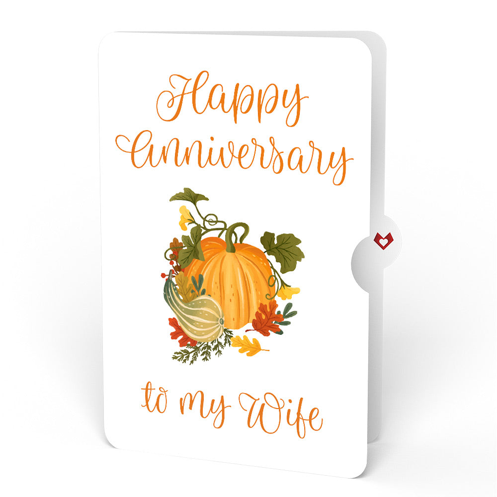 Fall is in the Air Anniversary Pop-Up Card and Sentiment Set for Wife