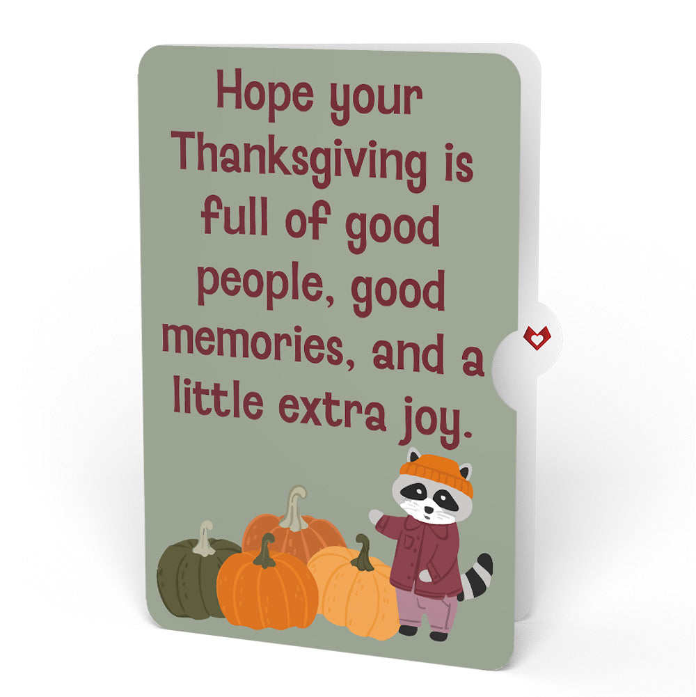Woodland Animals Thanksgiving Day Parade Pop-Up Card and Sentiment Set