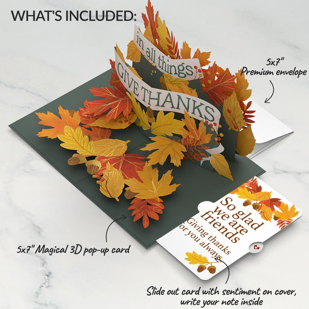 In All Things, Give Thanks Friendship Pop-Up Card and Sentiment Set