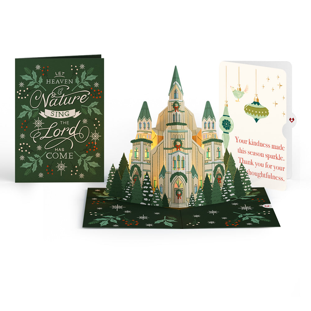 Let Heaven & Nature Sing Christmas Music and Lights Pop-Up Card