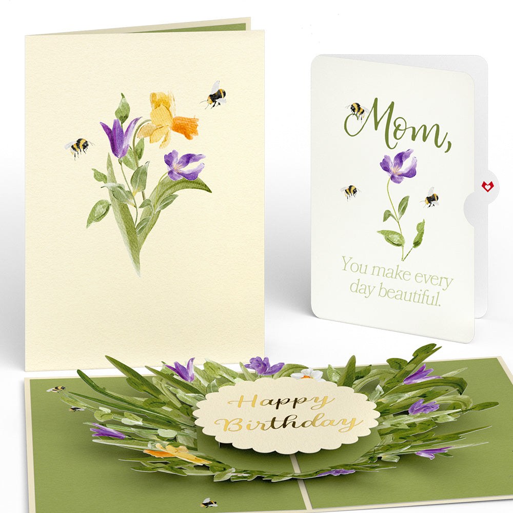 Sizzix SIZ661871 – Set Di 9 Timbri Sentimenti In Bloom Per Scrapbooking E Card Making