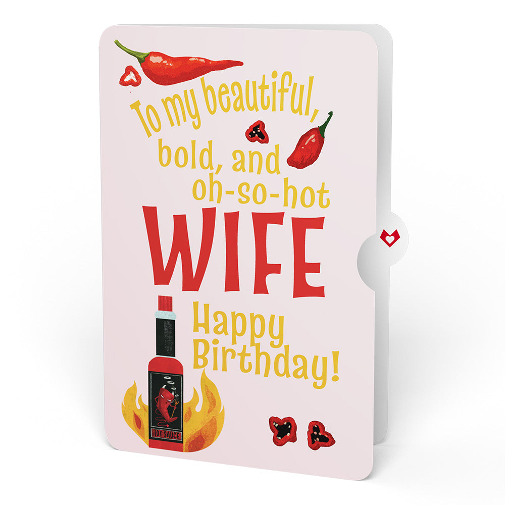Send Noods Spicy Birthday Pop-Up Card and Sentiment Set for Wife