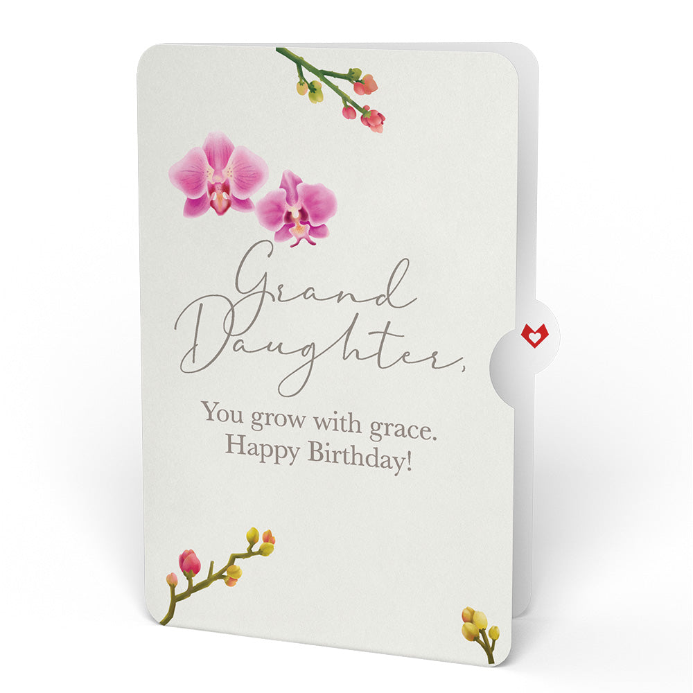 Cherry Blossom Birthday Bouquet and Sentiment Set for Granddaughter