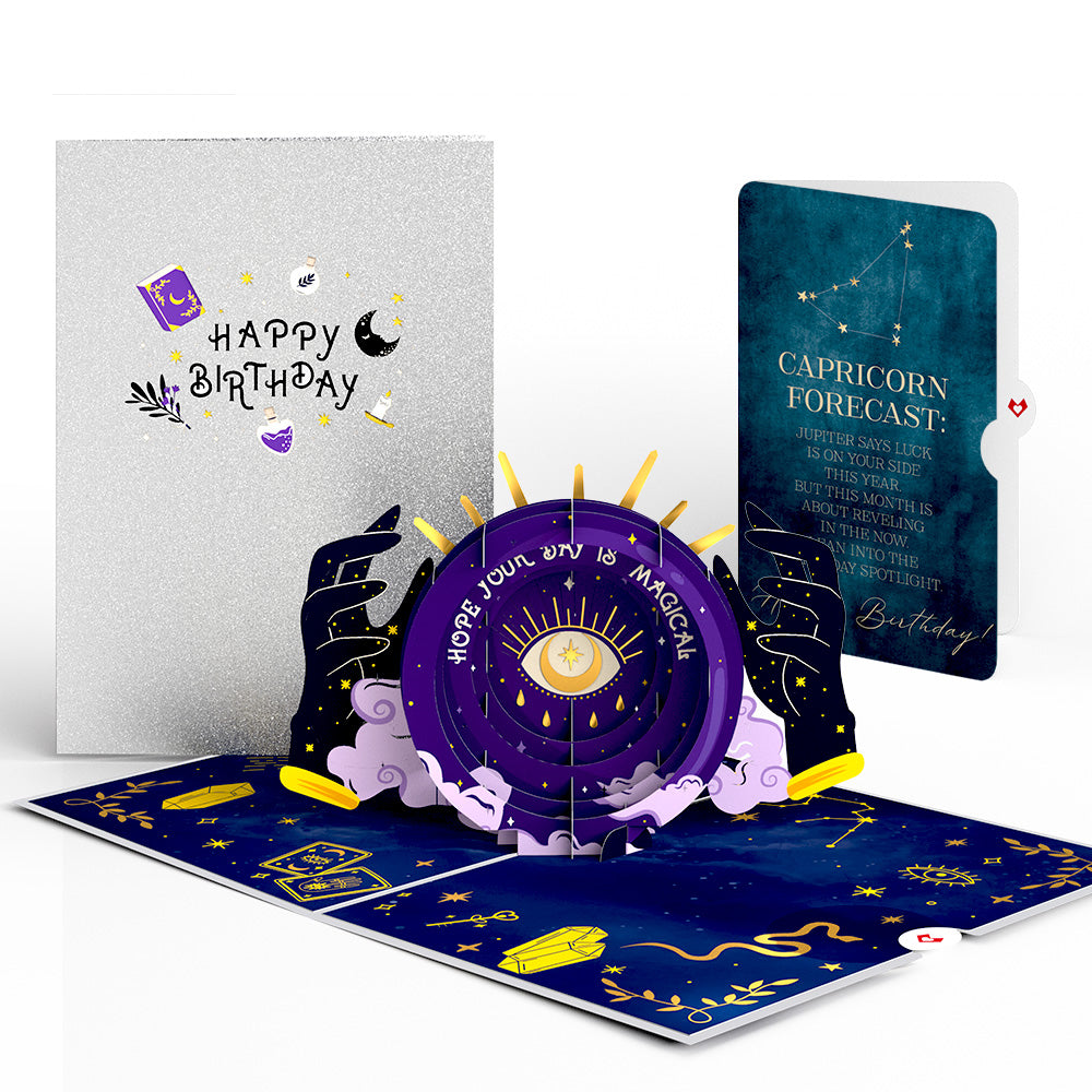 Magical Birthday Pop-Up Card and Capricorn Zodiac Sentiment Set