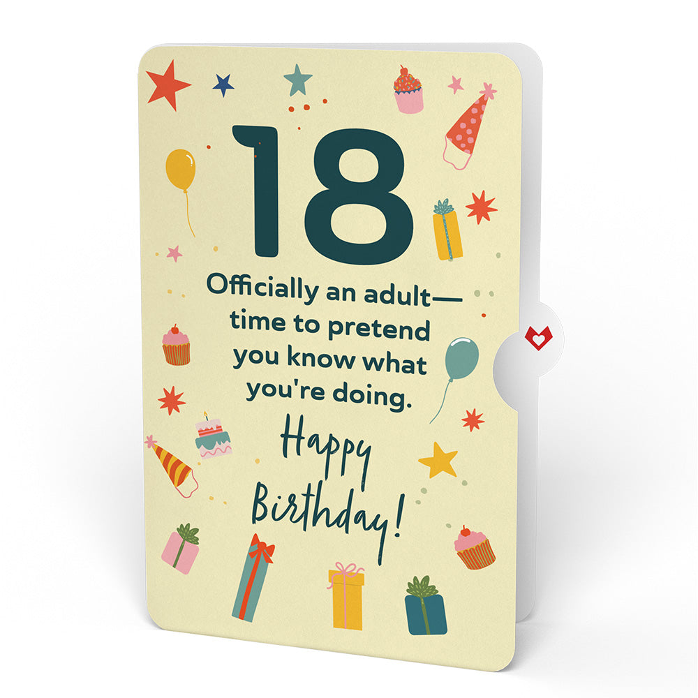 Happy 18th Birthday to You! Confetti Cake Pop-Up Card and Sentiment Set