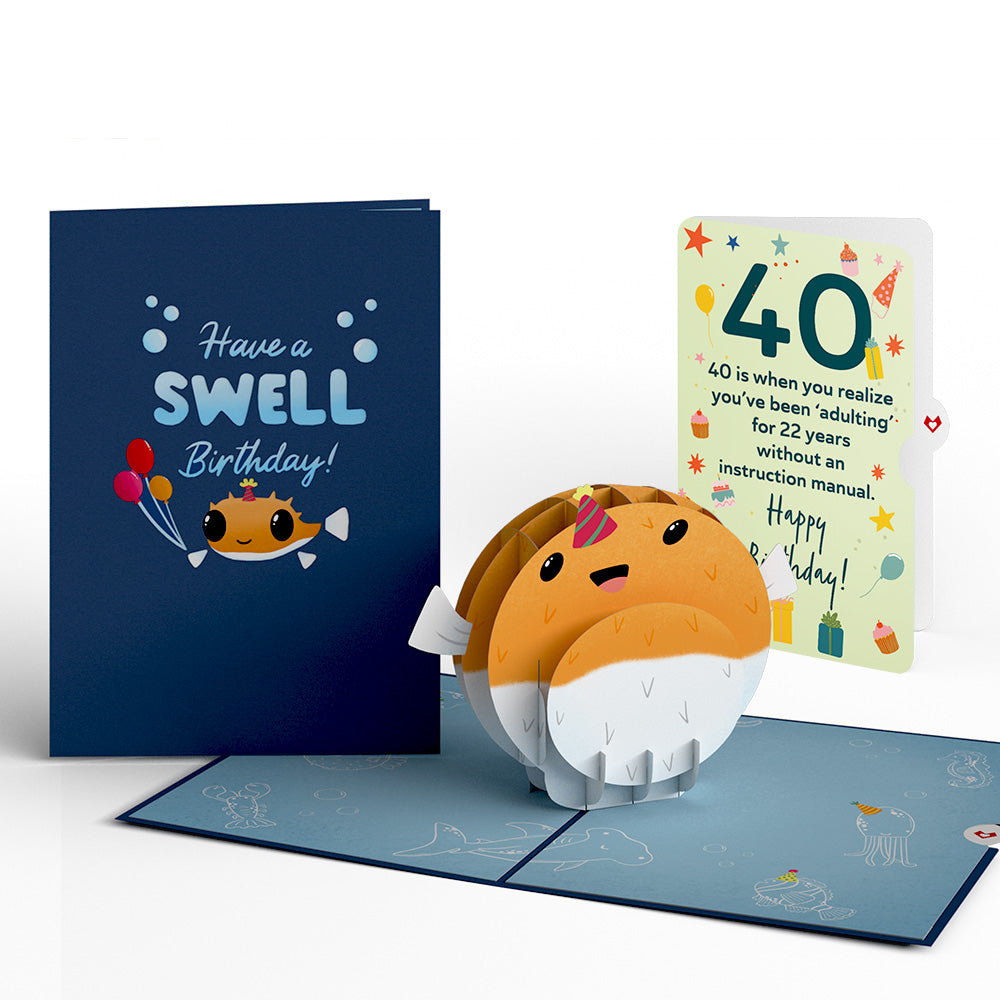 Have a Swell 40th Birthday Pop-Up Card and Sentiment Set