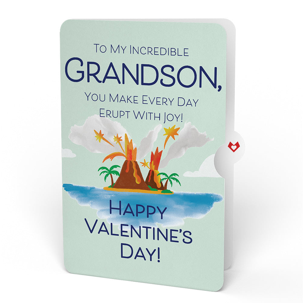 I Lava You Valentine Pop-Up Card and Sentiment Set for Grandson