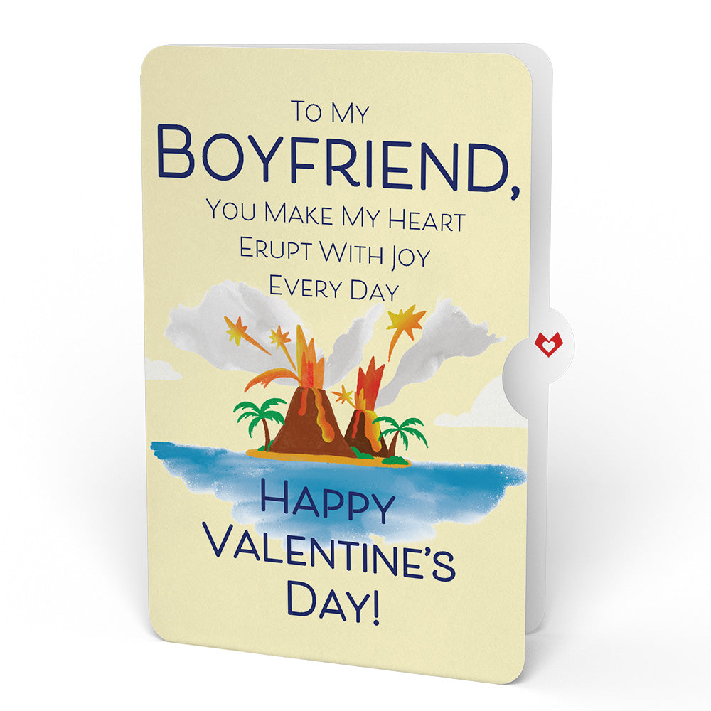 I Lava You Valentine Pop-Up Card and Sentiment Set for Boyfriend