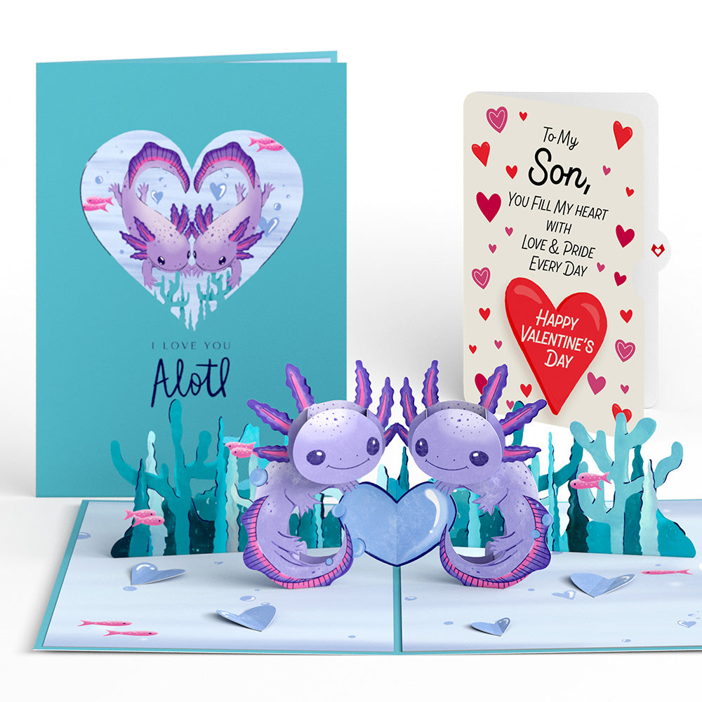 Love You A-Lotl Valentine Pop-Up Card and Sentiment Set for Son