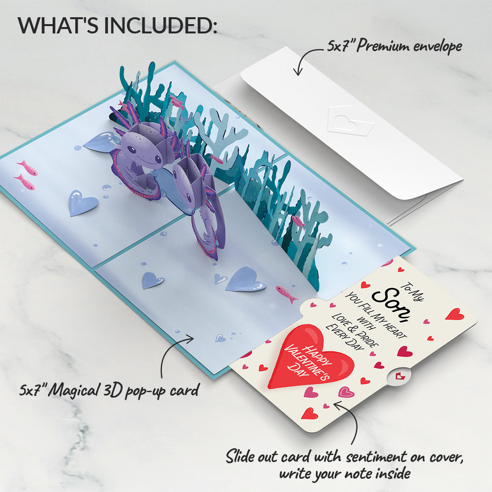 Love You A-Lotl Valentine Pop-Up Card and Sentiment Set for Son