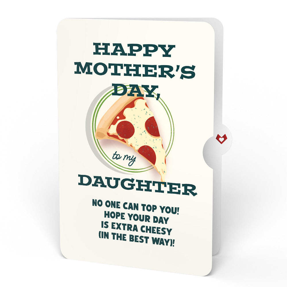 Pizza Love Mother's Day Pop-Up Card and Sentiment Set for Daughter