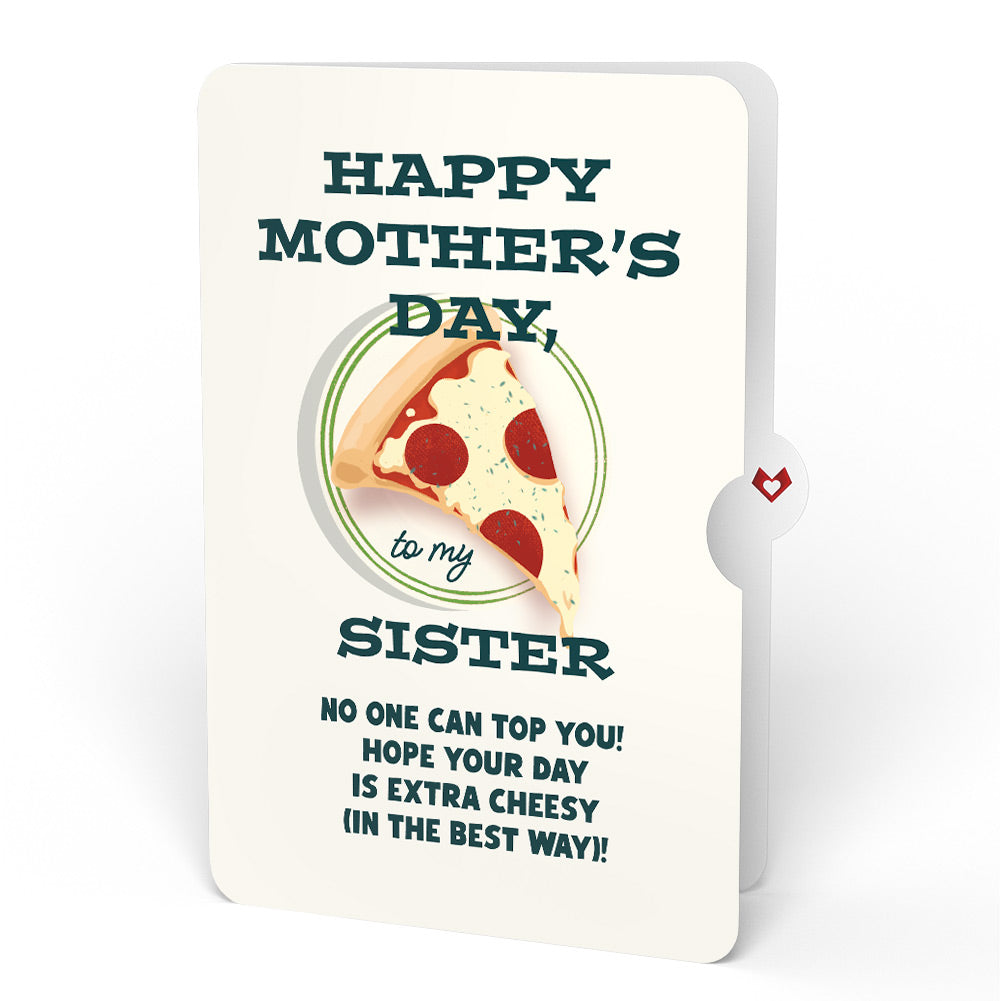 Pizza Love Mother's Day Pop-Up Card and Sentiment Set for Sister