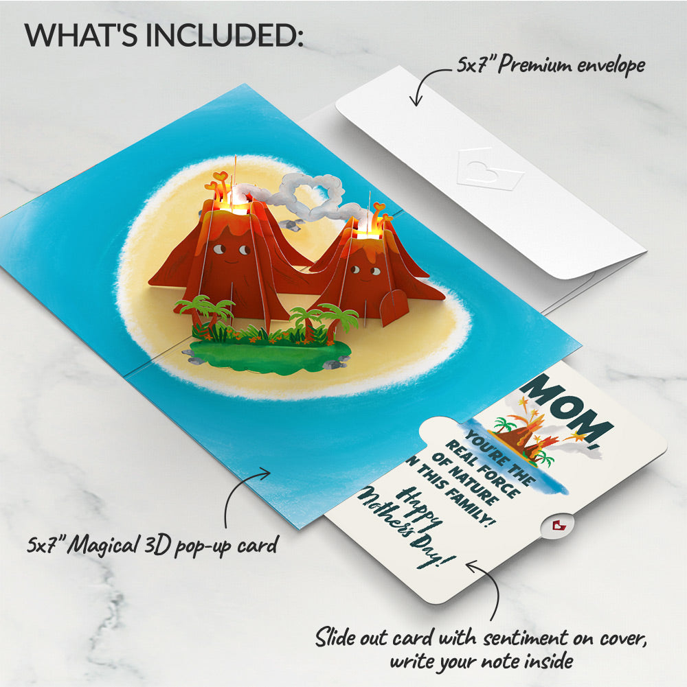 I Lava You Mother's Day Light-Up Pop-Up Card and Sentiment Set for Mom