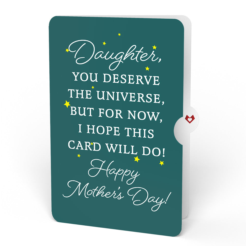 Love You to the Moon and Back Mother's Day Light-Up Pop-Up Card and Sentiment Set for Daughter
