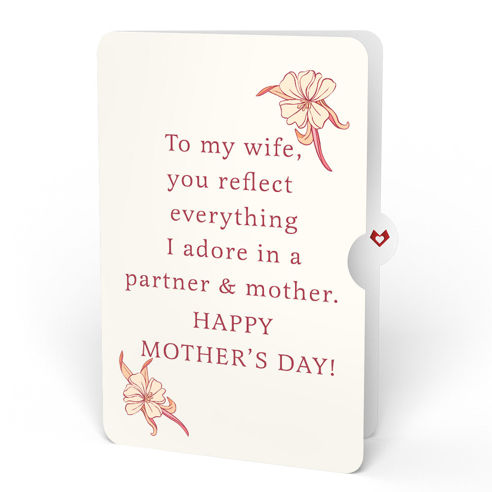 Watercolor Orchid Mother's Day Pop-Up Card and Sentiment Set for Wife