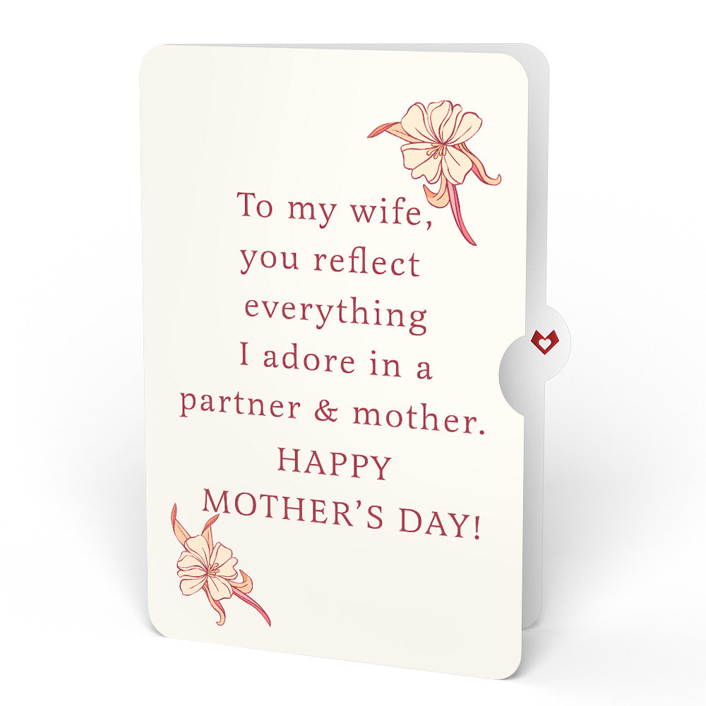 Orchid Mother's Day Bouquet and Sentiment Set for Wife