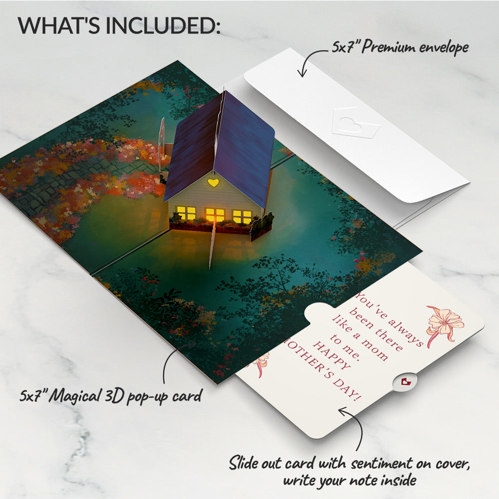 Home Is Where Mom Is Mother's Day Light-Up Pop-Up Card and Sentiment Set