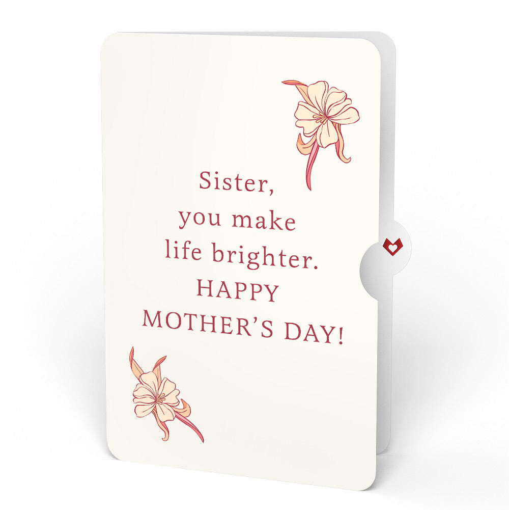 Home Is Where Mom Is Mother's Day Light-Up Pop-Up Card and Sentiment Set for Sister