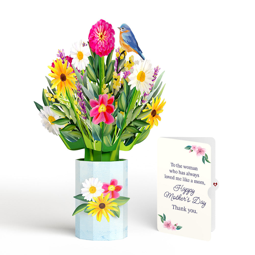 Black-Eyed Susan Mother's Day Bouquet and Loved Me Like A Mom Sentiment Set
