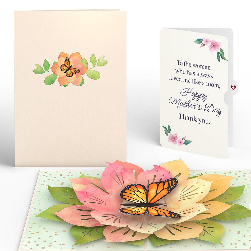 Monarch Butterfly Bloom Mother's Day Pop-Up Card and Loved Me Like A Mom Sentiment Set