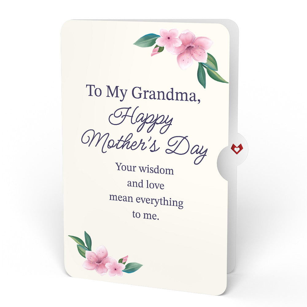 You Brighten My World Birds Mother's Day Suncatcher Card and Sentiment Set for Grandma