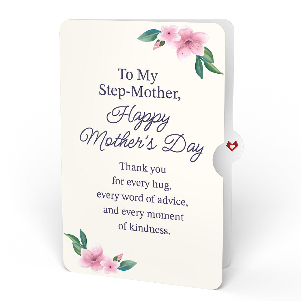 You Brighten My World Birds Mother's Day Suncatcher Card and Sentiment Set for Step-Mother