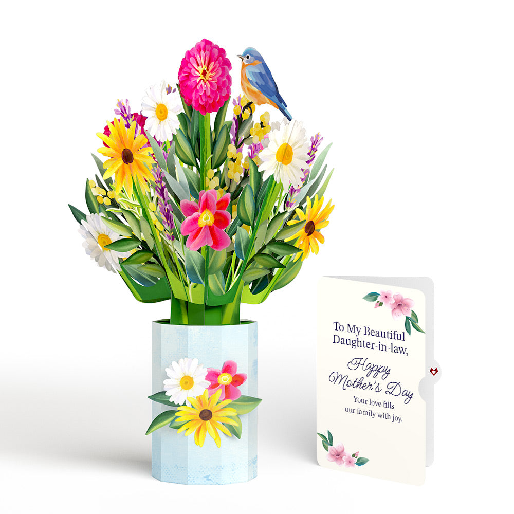 Black-Eyed Susan Mother's Day Bouquet and Sentiment Set for Daughter-in-law
