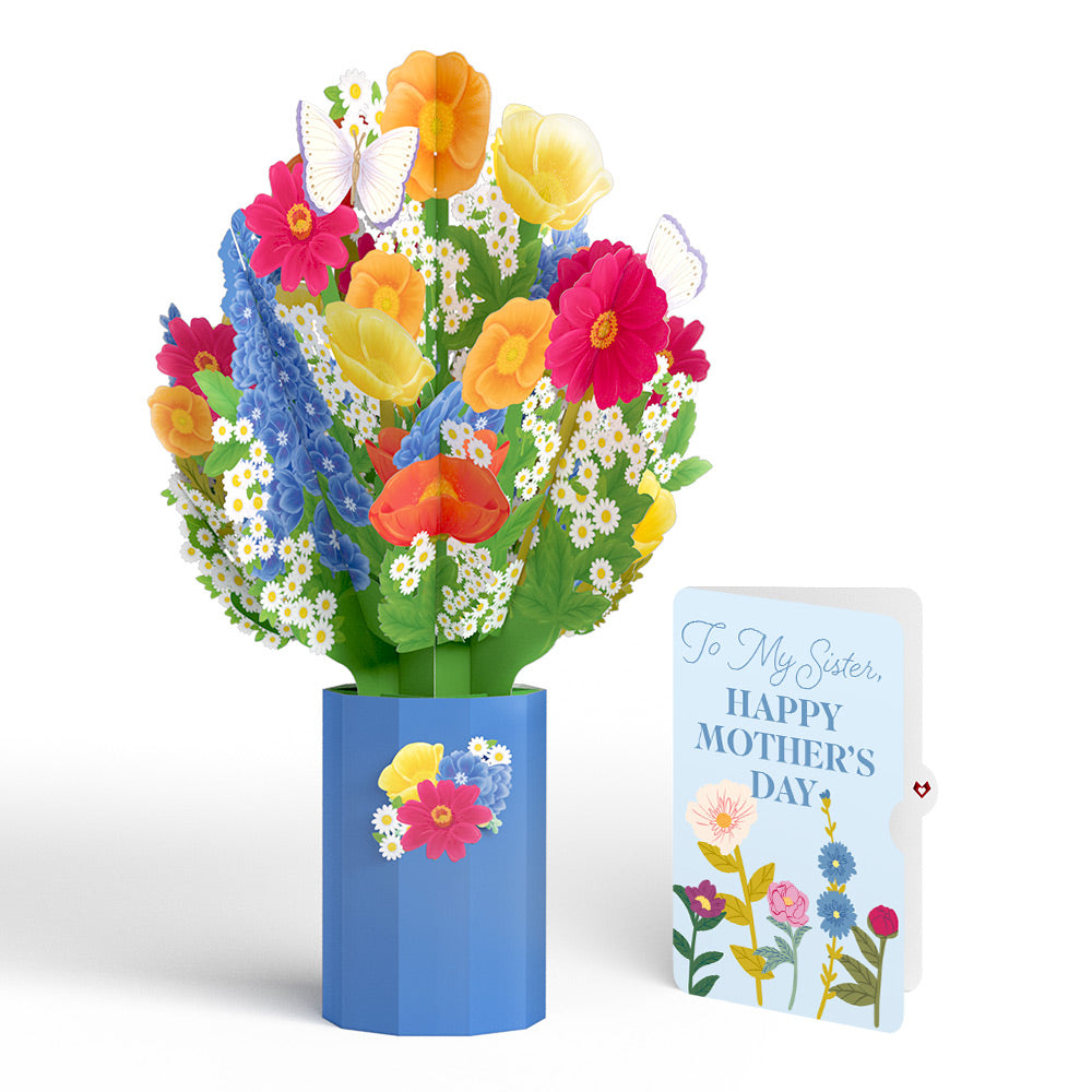 Wildflower Mother's Day Bouquet and Sentiment Set for Sister